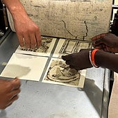 Una de las visitas previas a este seminario, en las Jornadas de Participación Social del MPM.