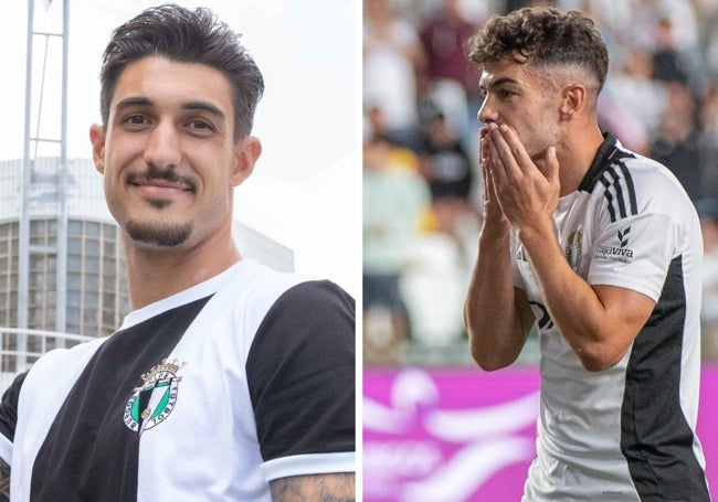 Álex Sancris y Curro Sánchez los dos futbolistas diferenciales del Burgos.