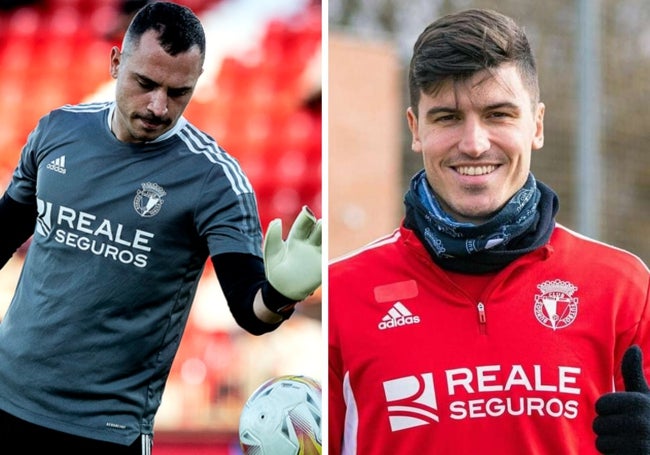 Alfonso Herrero y Sergio Castel, actuales futbolistas del Málaga, con pasado en el Burgos.