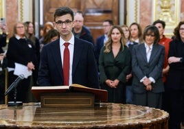 José Pablo López, el día que prometió su cargo en el Congreso.