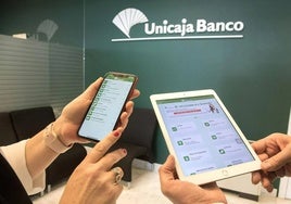 La banca digital de Unicaja es una de las grandes afectadas por el corte del cable de fibra óptica.