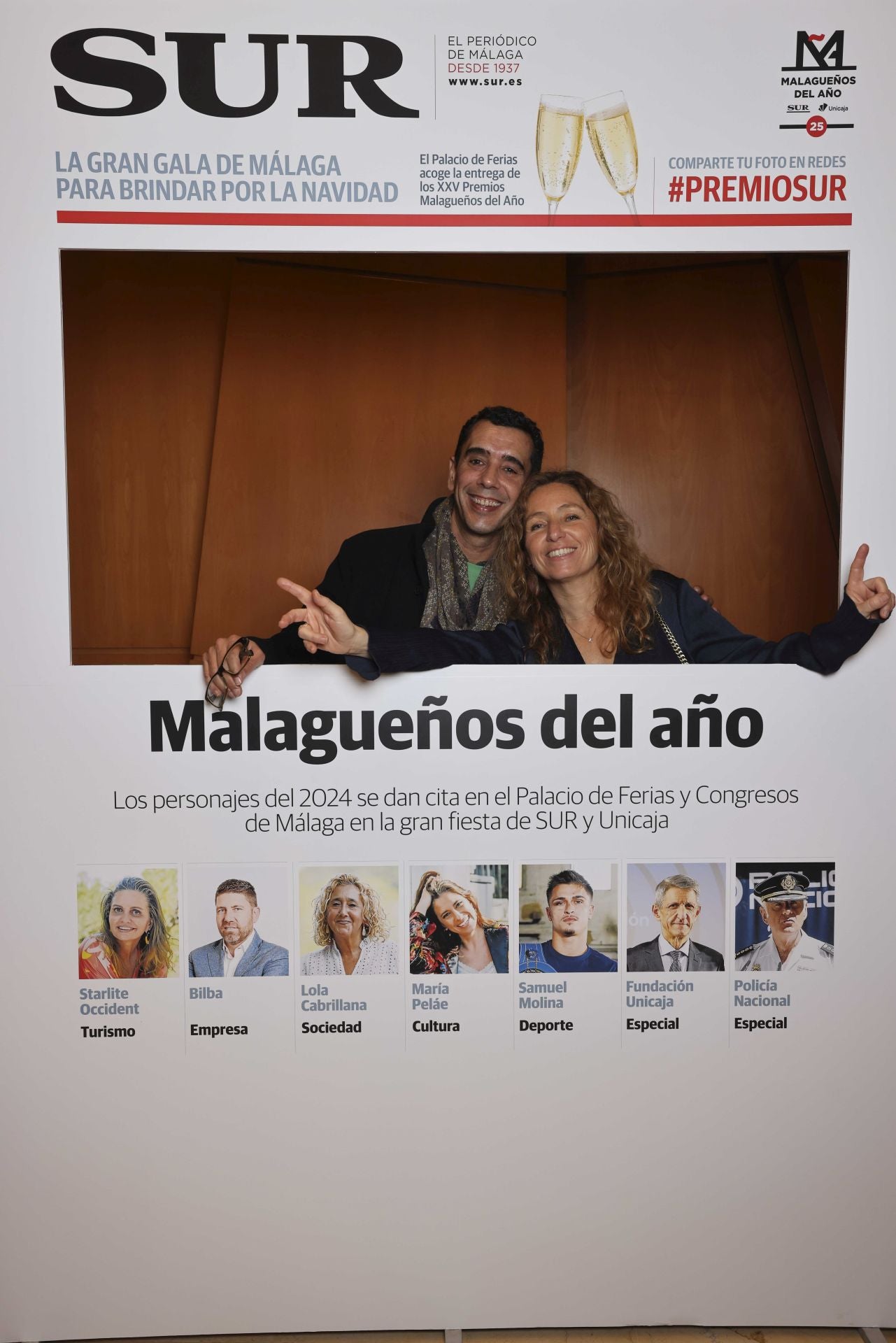 Las portadas de los invitados a los Premios Malagueños del Año 2024