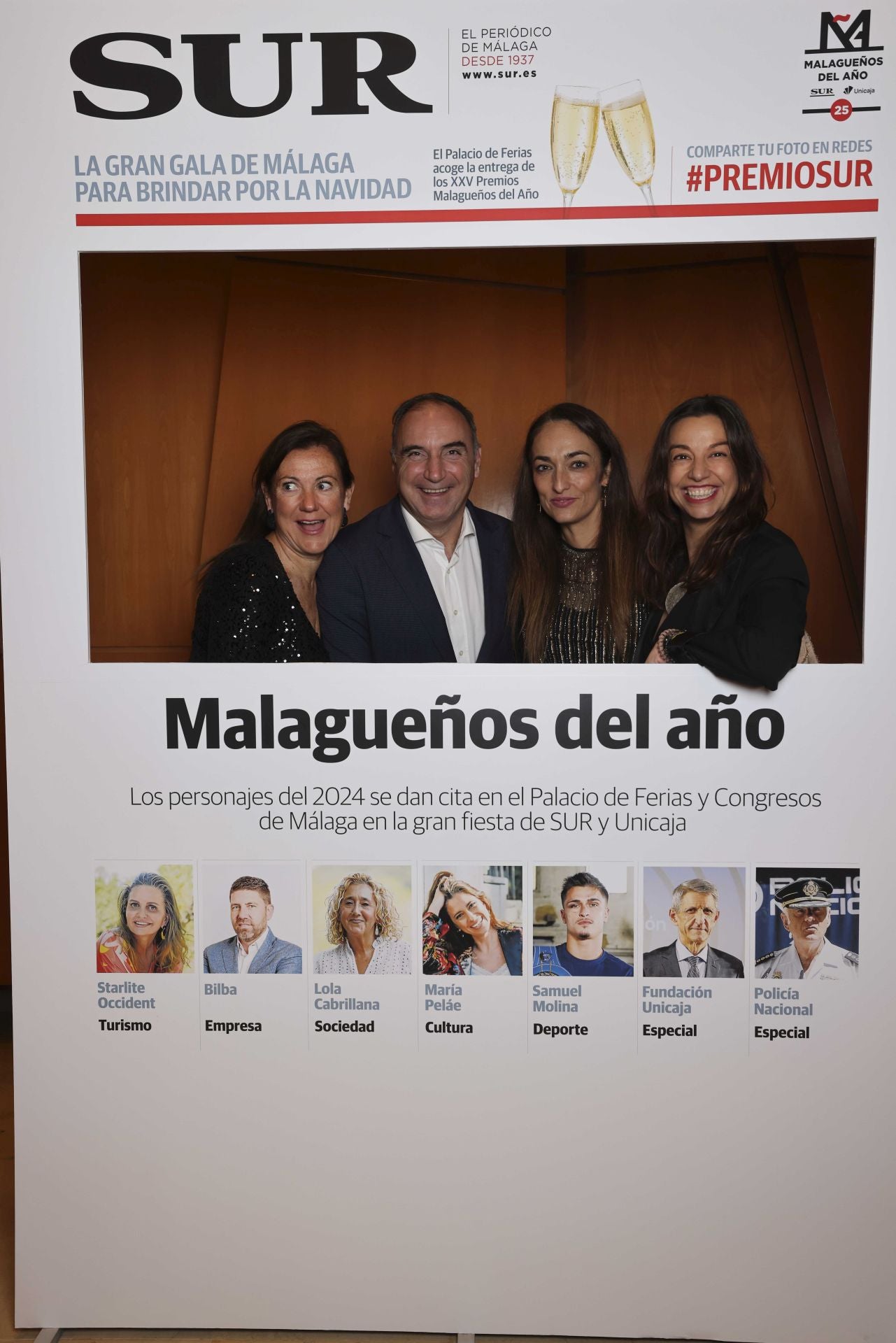 Las portadas de los invitados a los Premios Malagueños del Año 2024