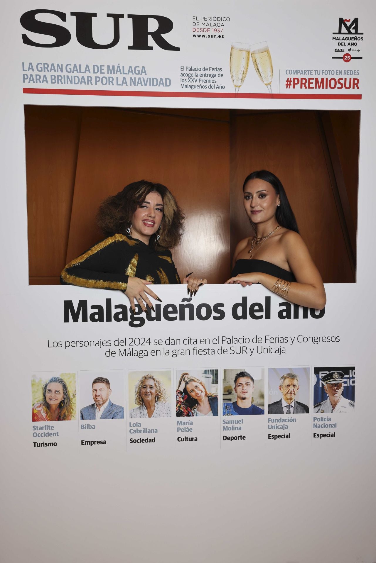 Las portadas de los invitados a los Premios Malagueños del Año 2024