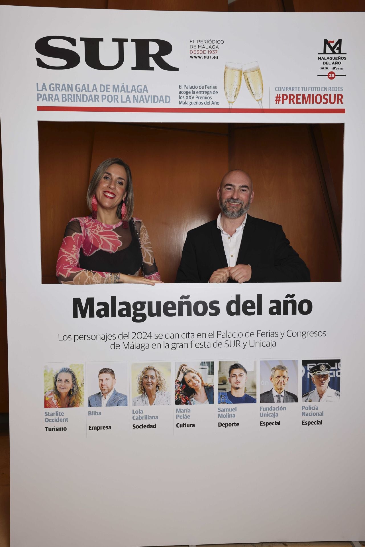 Las portadas de los invitados a los Premios Malagueños del Año 2024