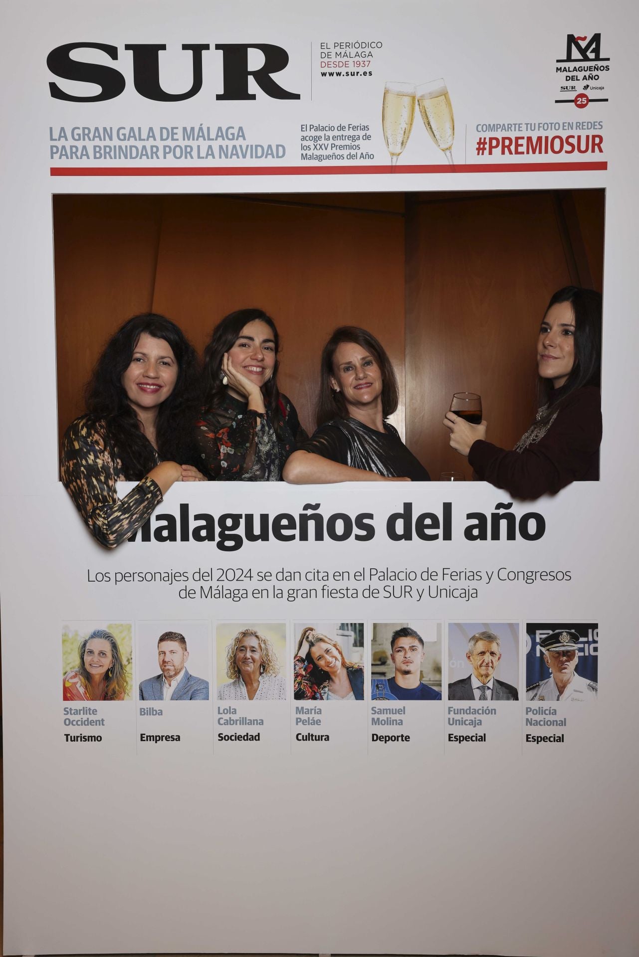 Las portadas de los invitados a los Premios Malagueños del Año 2024