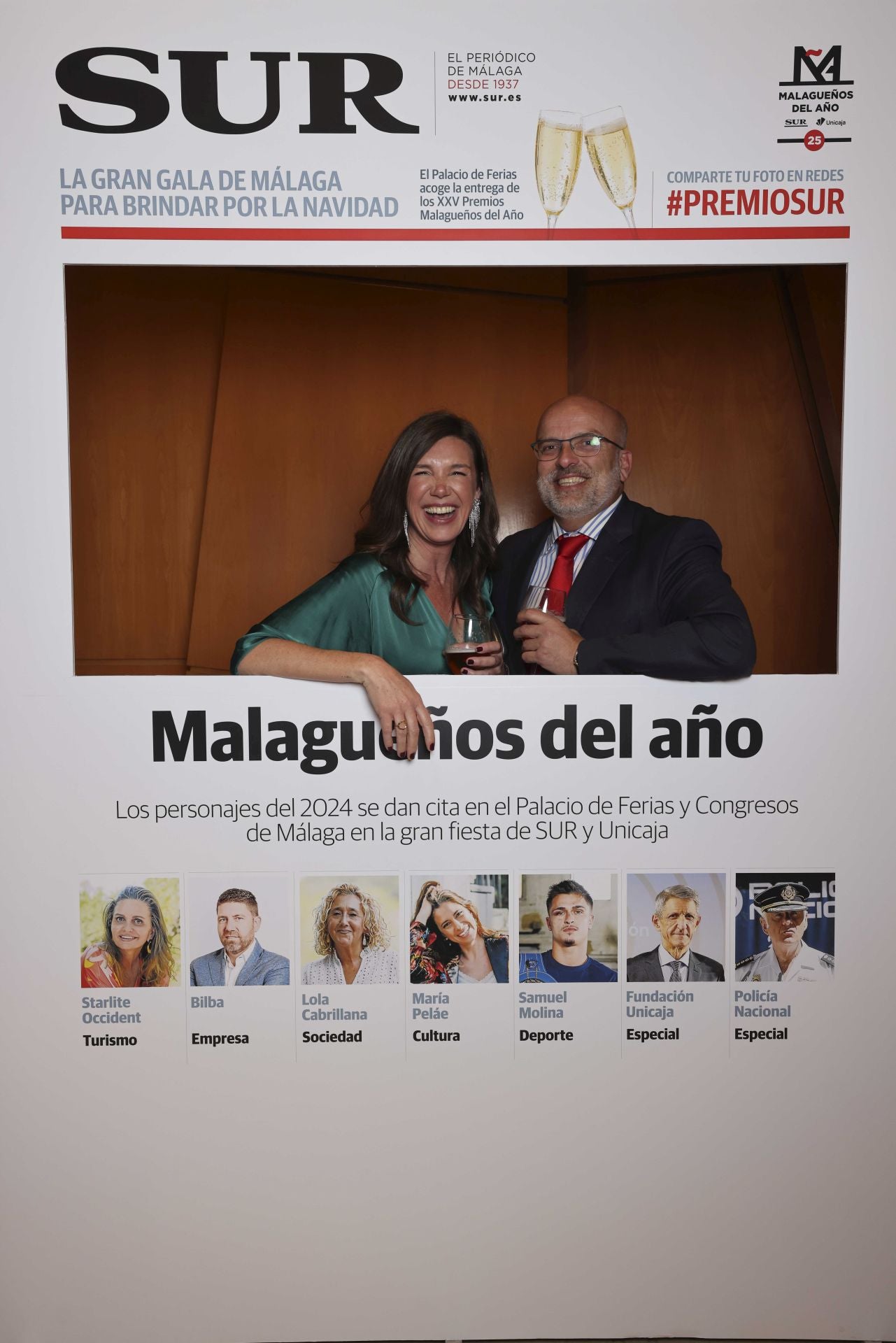 Las portadas de los invitados a los Premios Malagueños del Año 2024