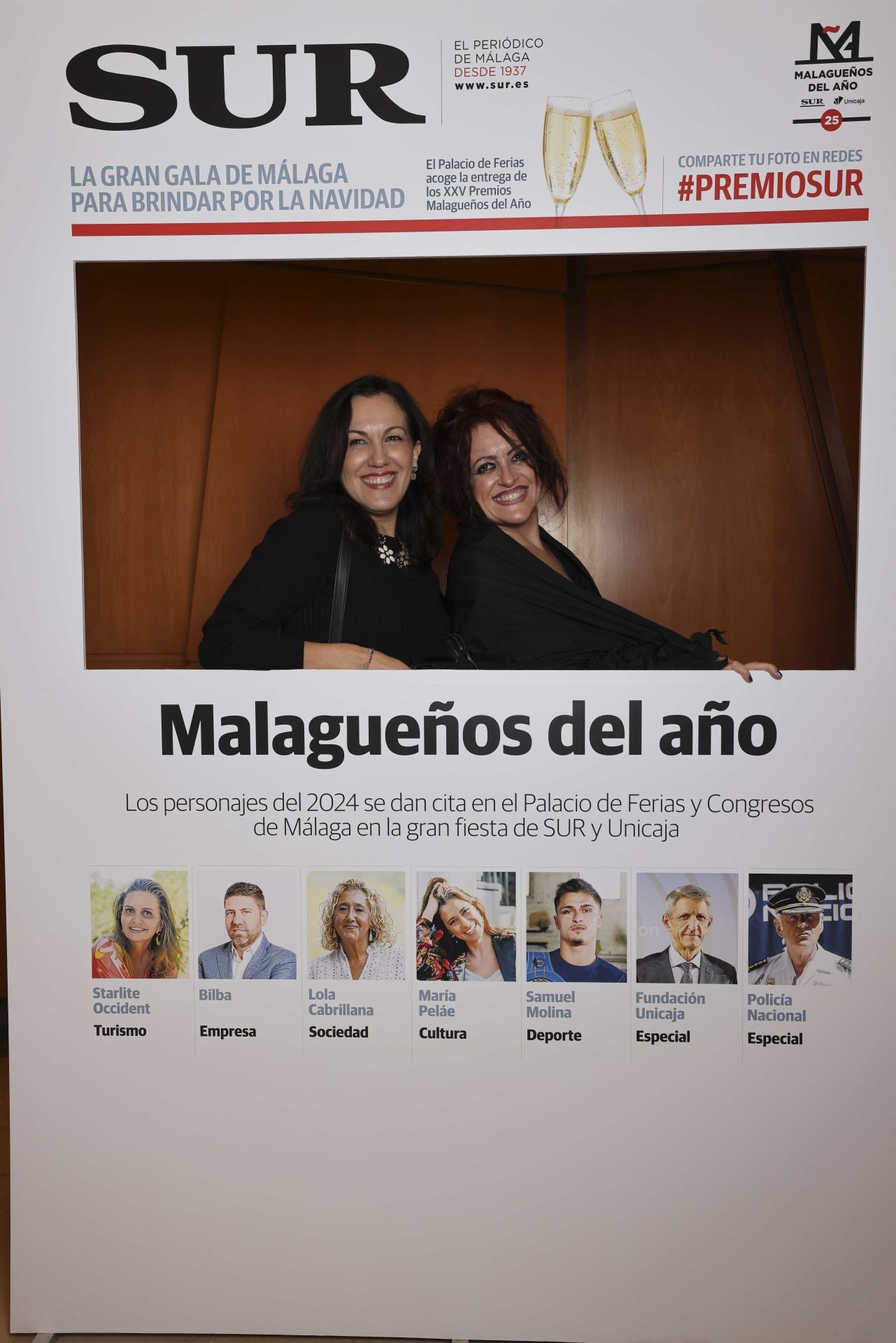 Las portadas de los invitados a los Premios Malagueños del Año 2024