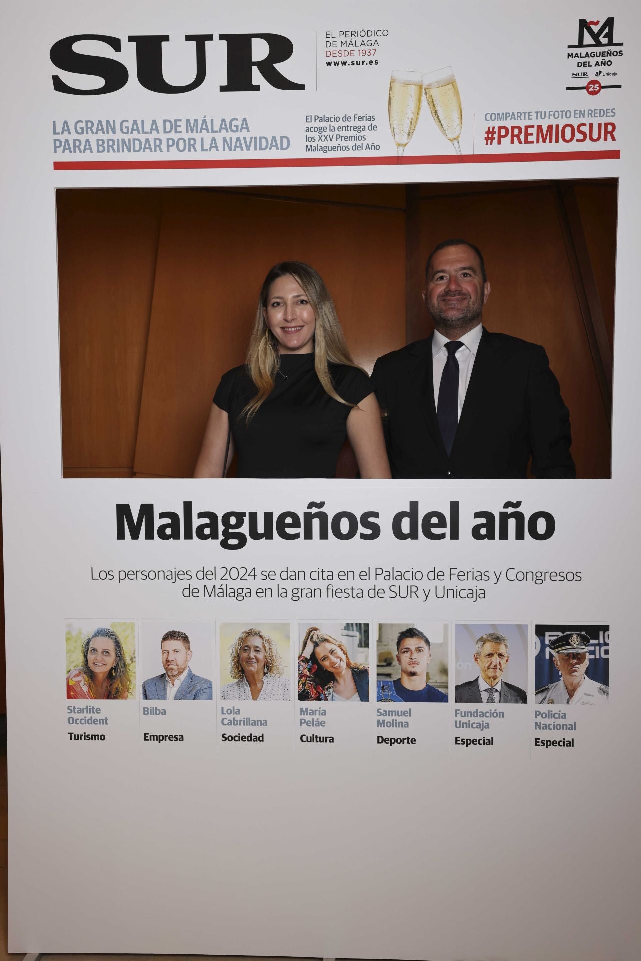 Las portadas de los invitados a los Premios Malagueños del Año 2024