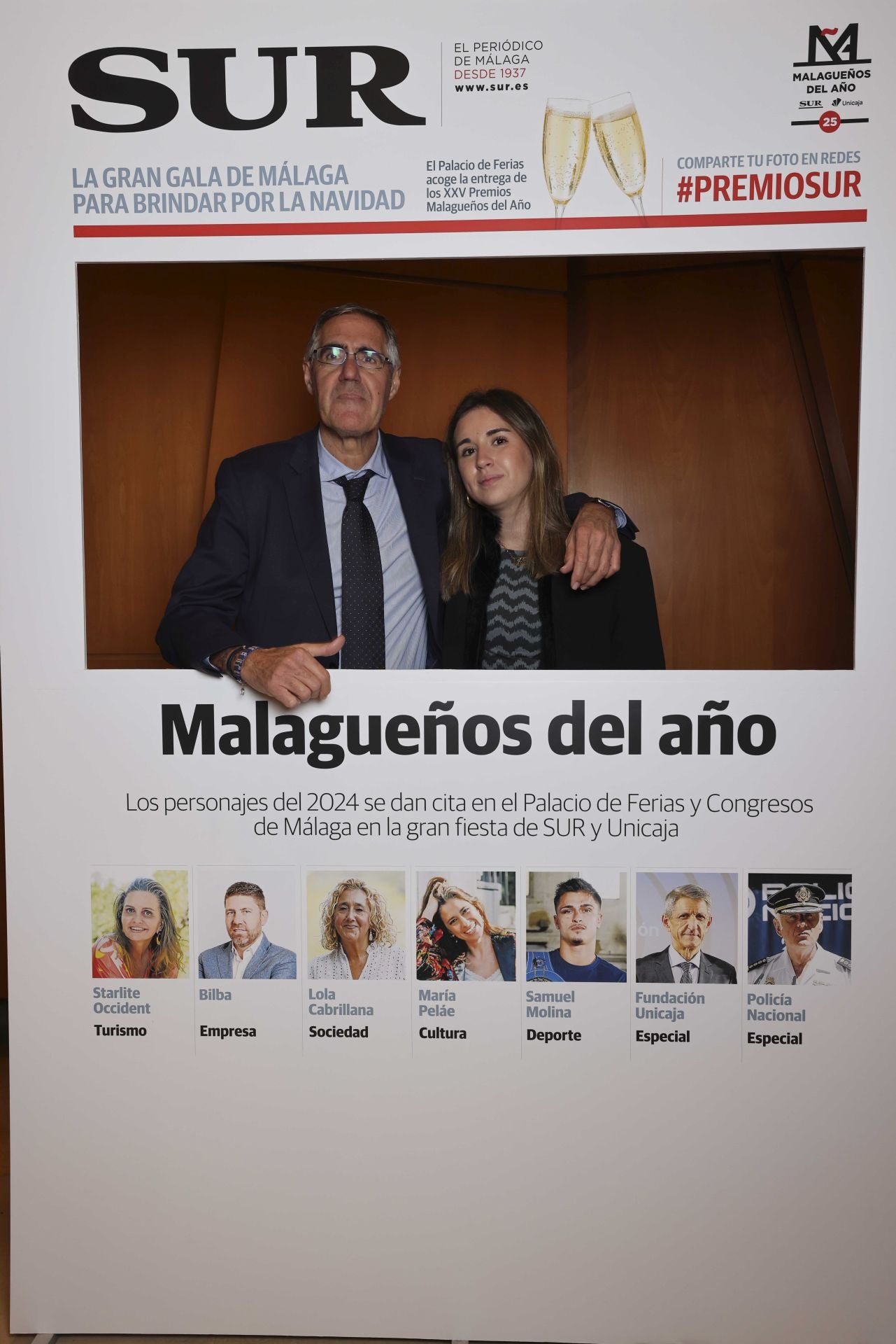 Las portadas de los invitados a los Premios Malagueños del Año 2024
