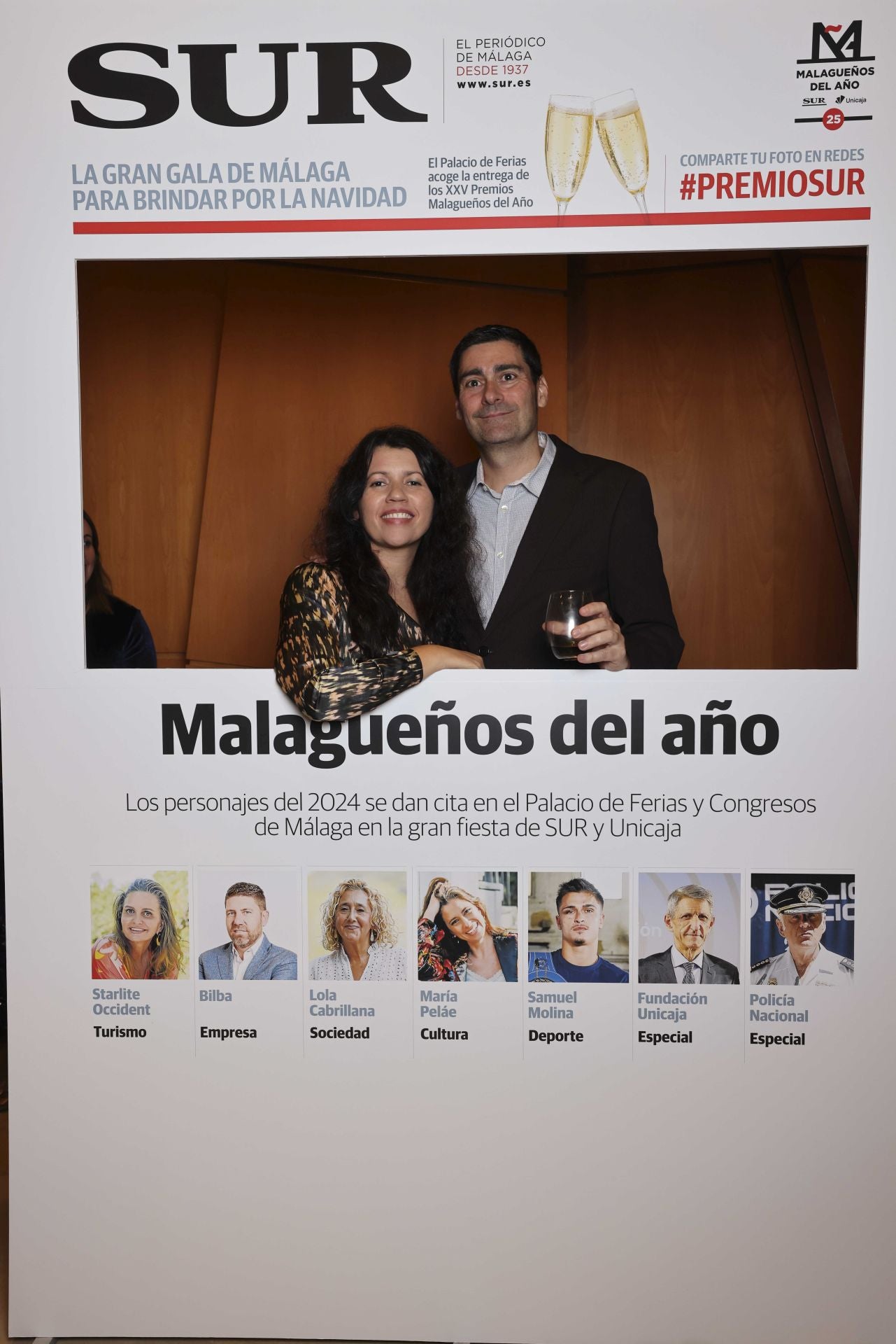 Las portadas de los invitados a los Premios Malagueños del Año 2024