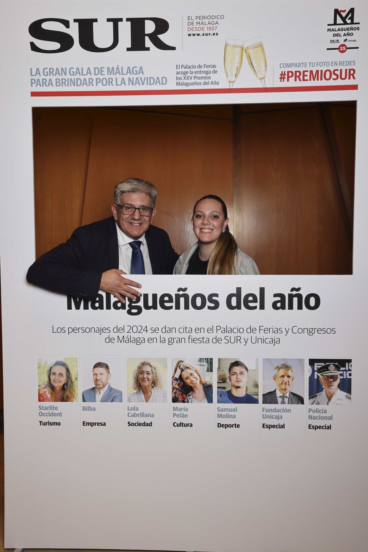 Las portadas de los invitados a los Premios Malagueños del Año 2024