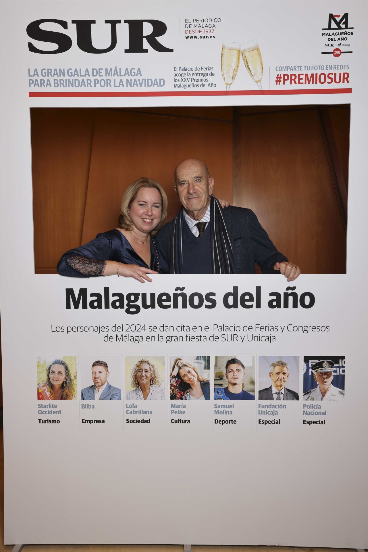 Las portadas de los invitados a los Premios Malagueños del Año 2024