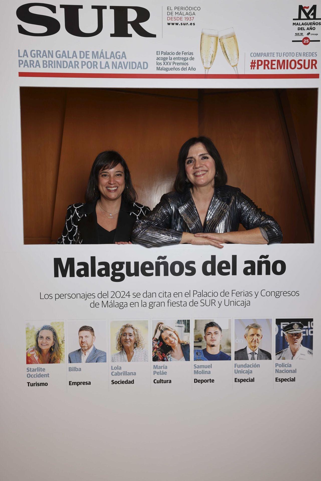 Las portadas de los invitados a los Premios Malagueños del Año 2024