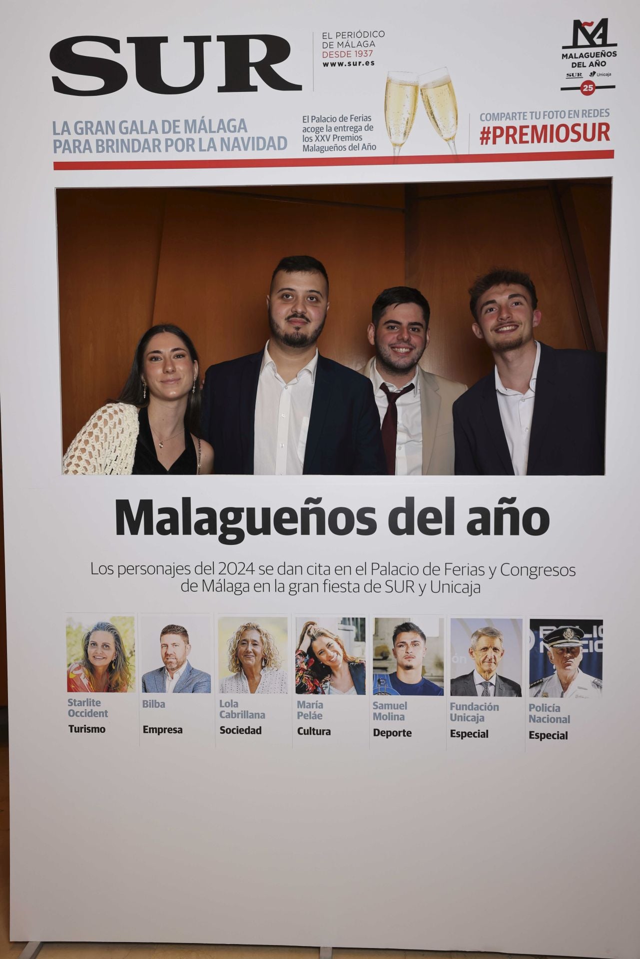 Las portadas de los invitados a los Premios Malagueños del Año 2024