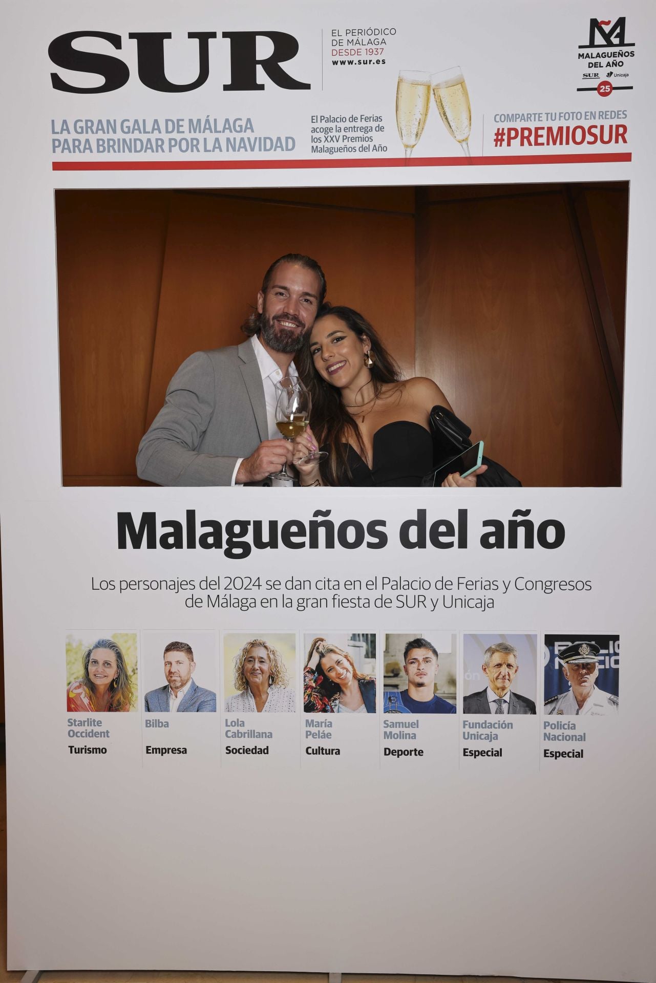 Las portadas de los invitados a los Premios Malagueños del Año 2024