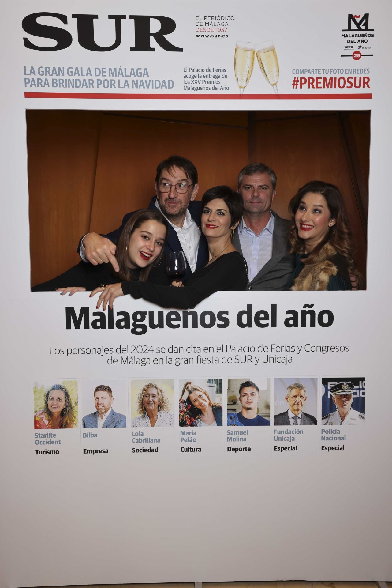 Las portadas de los invitados a los Premios Malagueños del Año 2024