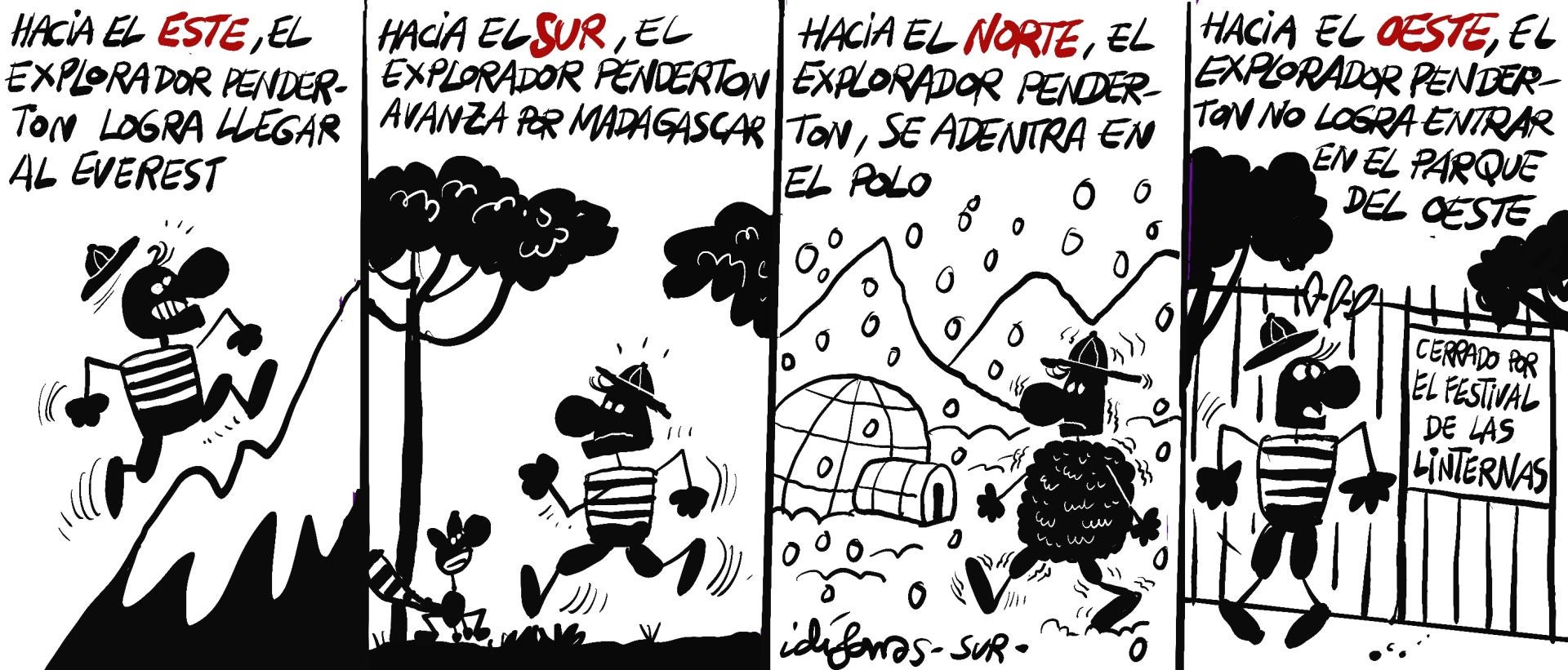 El mes de diciembre en las viñetas de Idígoras y Pachi