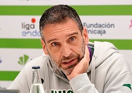 Ibon Navarro, en la previa del Baskonia-Unicaja.