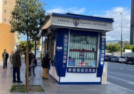 Un punto de venta de Loterías en Málaga