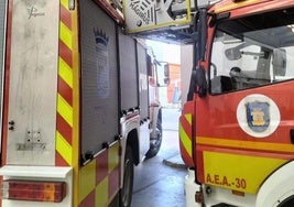 Detenido en Málaga tras acceder a un camión del parque de bomberos de Martiricos y colisionarlo