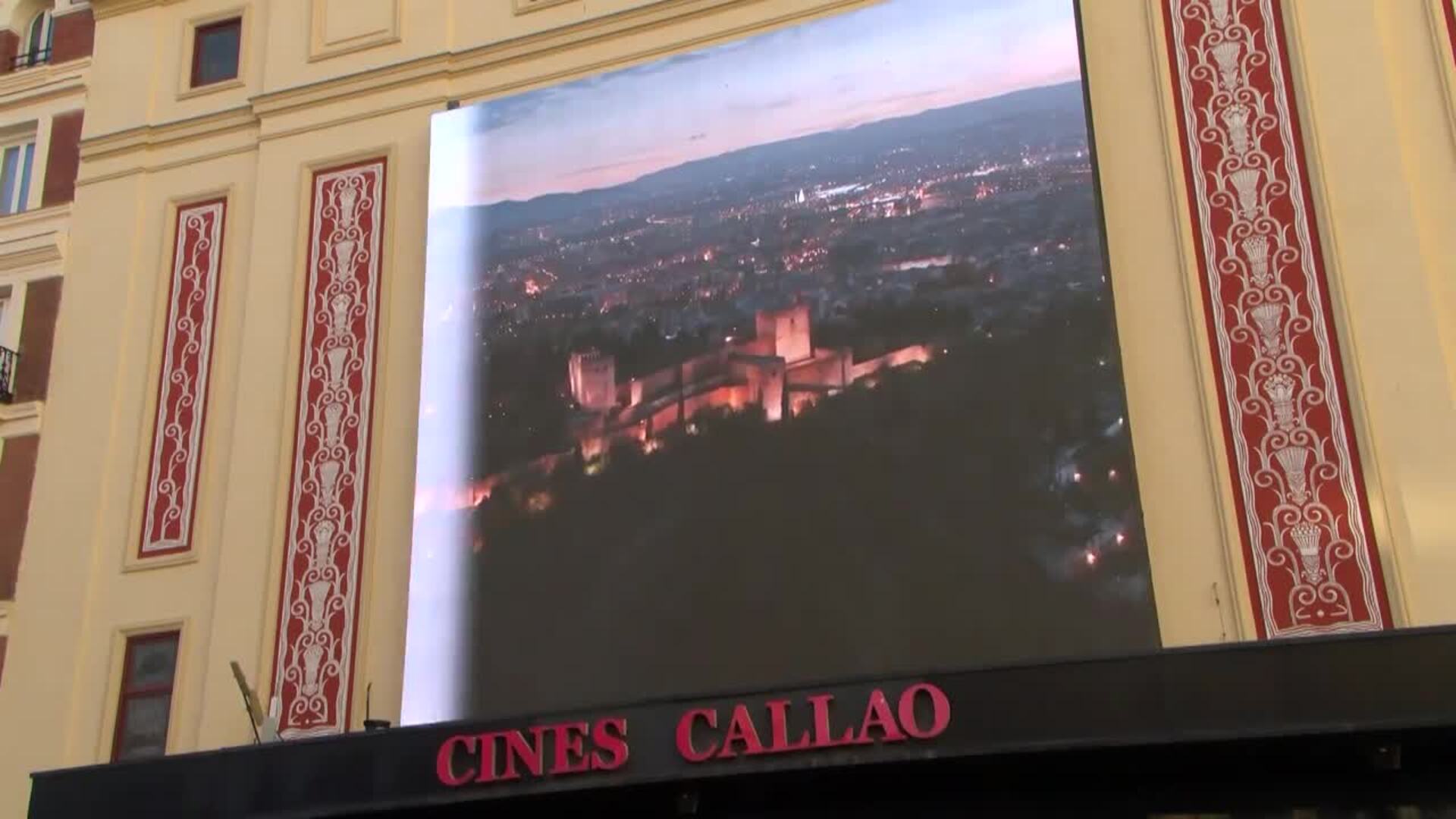 La provincia de Granada se promociona en las grandes pantallas de la Plaza de Callao de Madrid