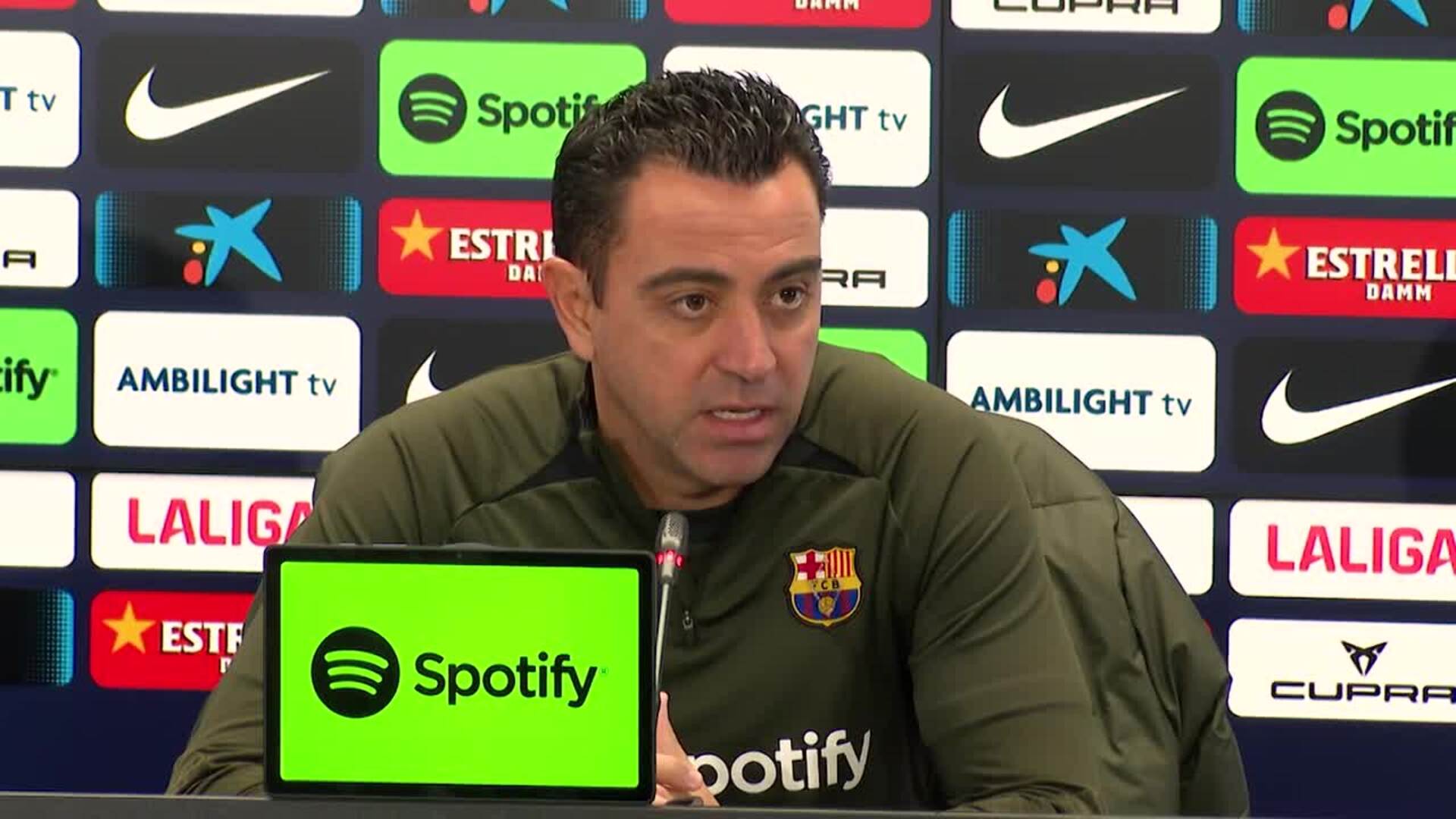 Xavi Hernández: "El Getafe es otra final para seguir en la carrera por LaLiga"