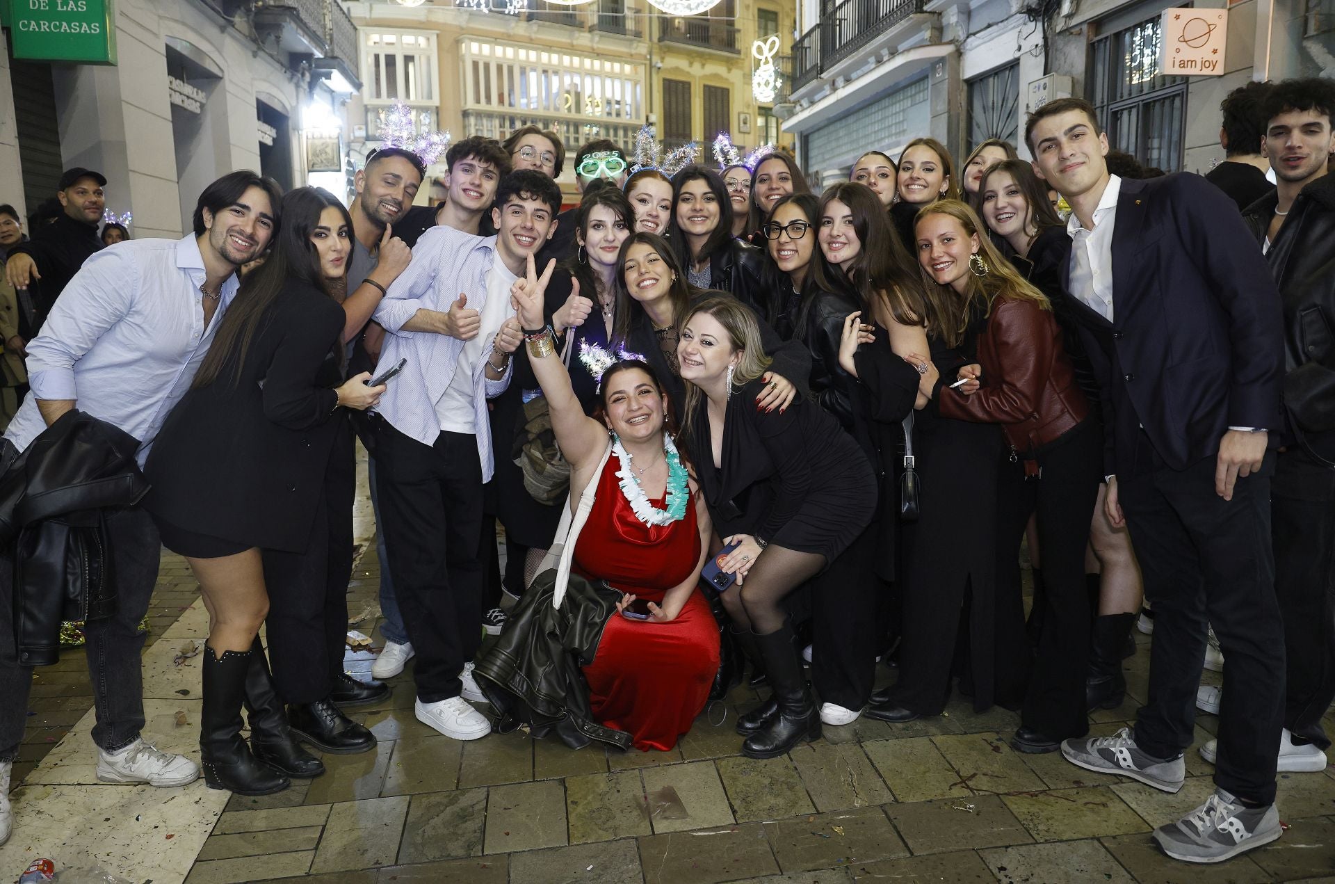 Así despidieron los malagueños el 2024 desde la plaza de la Constitución