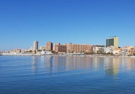 Vista de la costa de la Fuengirola.