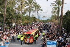 Cabalgata en Málaga Este.