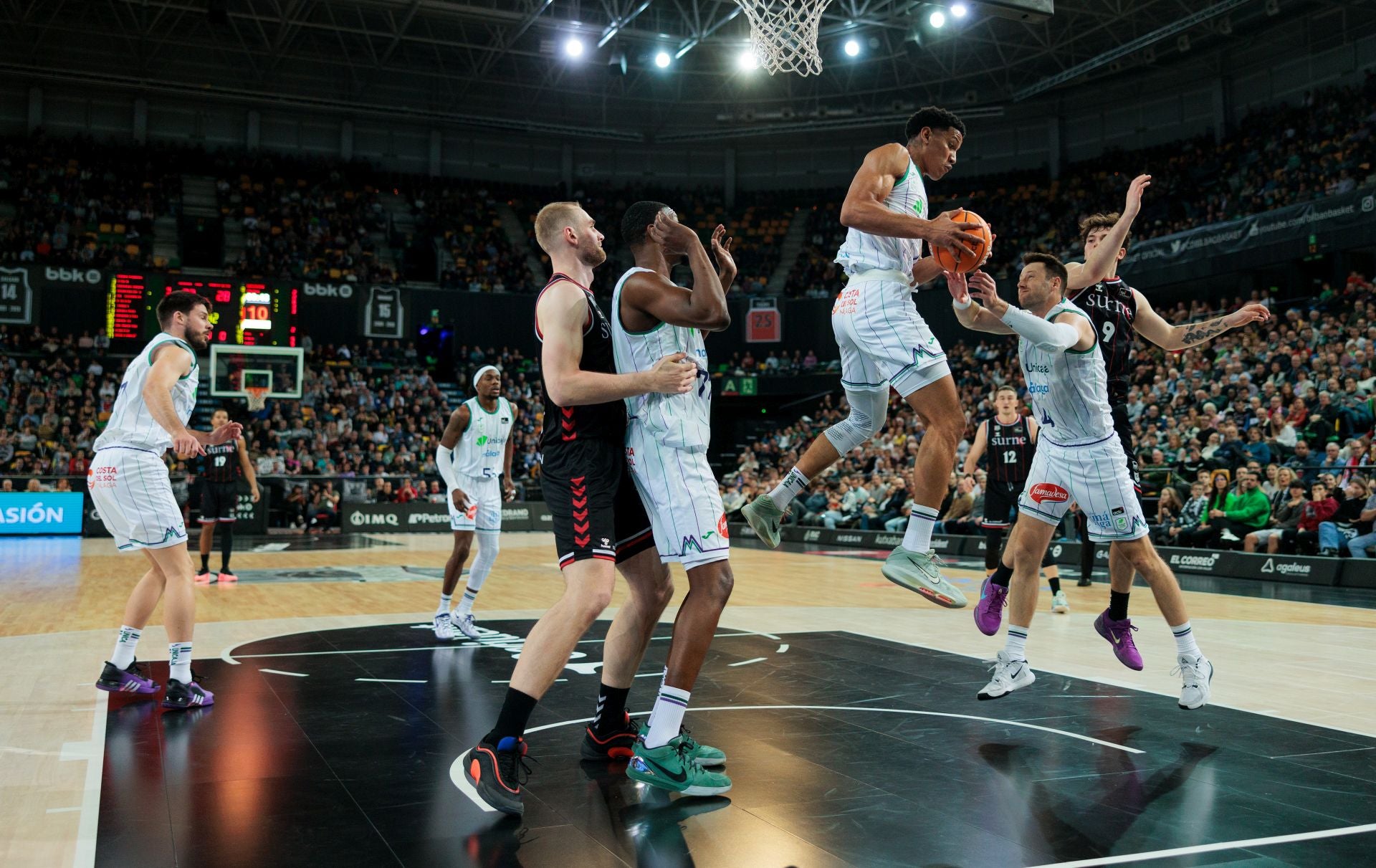 El Bilbao Basket-Unicaja, en imágenes