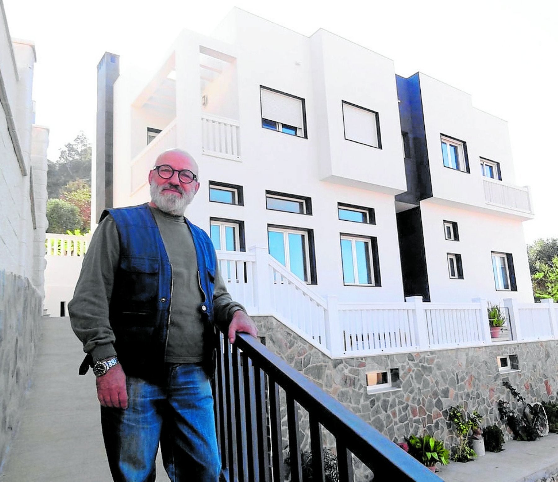 Suso de Marcos, poco antes de la inauguración de su casa como espacio artístico.