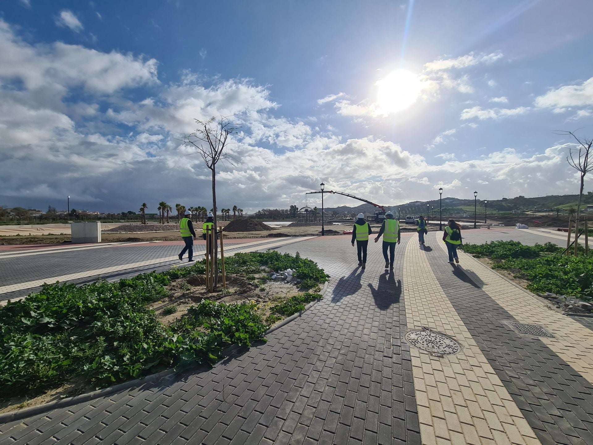 Los preparativos del Gran Parque de Mijas, en imágenes