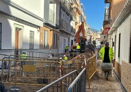 Obras en la calle Independencia.