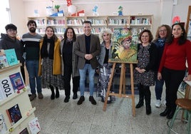 Acto de presentación del certamen literario en el instituto torroxeño Jorge Guillén.