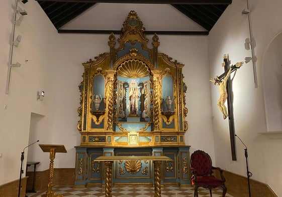 Altar de la ermita, tras el proyecto de restauración.