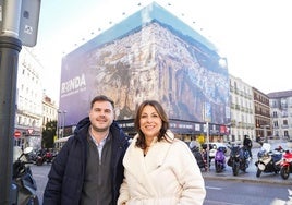 María de la Paz Fernández y Ángel Martínez se trasladaron a Madrir para la presentación de esta acción promocional.