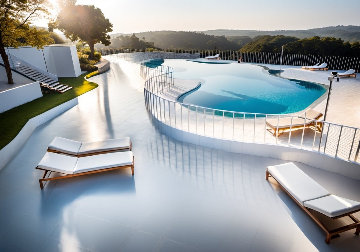 Infografía de la futura piscina municipal de Alhaurín el Grande.