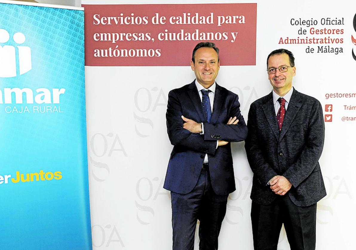 Sergio Durán y Daniel Quijada, en la firma del acuerdo.