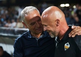 Sergio Pellicer y Dick Schreuder, en el primer duelo liguero de la pasada temporada, en Castalia.