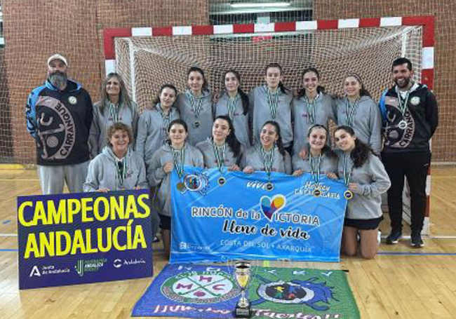 El equipo del Club Deportivo Hockey La Candelaria.