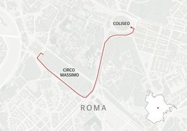 El Coliseo romano, de donde partirá el cortejo.