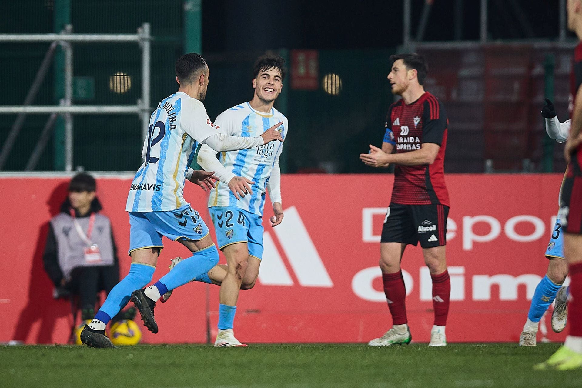 El Mirandés- Málaga, en imágenes