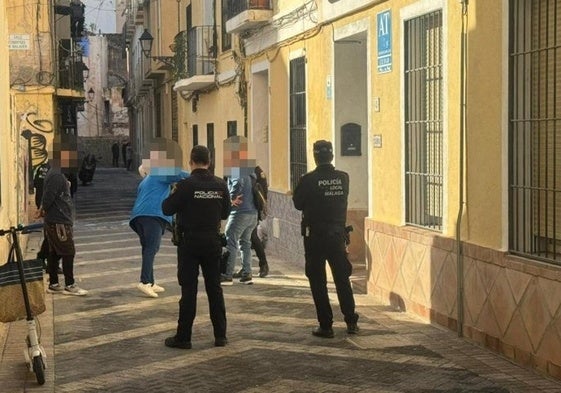 Lugar donde se han producido los hechos en el Centro de Málaga.