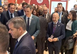 Pedro Sánchez, en su visita en Fitur.