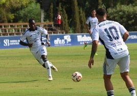 Aitor Puñal celebra su gol frente al Hércules.