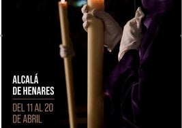 Polémica por la utilización de una fotografía de un «nazareno de Málaga» en el cartel de la Semana Santa de Alcalá de Henares