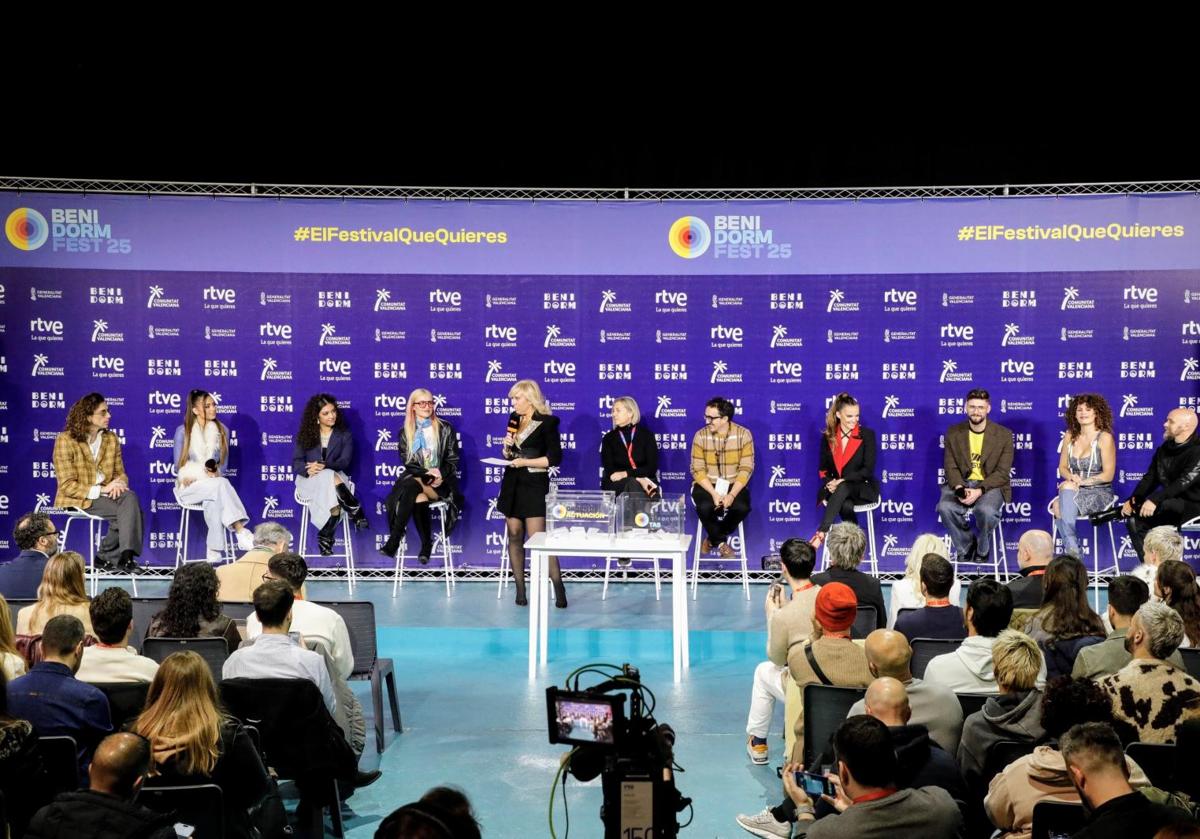 Rueda de prensa de los finalistas.