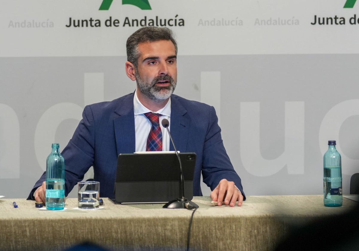 Ramón Fernández-Pacheco, este martes tras el Consejo de Gobierno de la Junta.