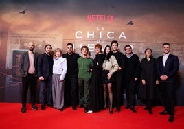 Presentación en Málaga de la segunda temporada de 'La chica de la nieve'